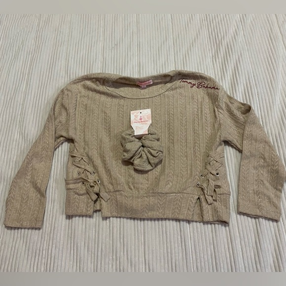 Brand New Girls Tommy Bahama Knit Sweater Set With Scrunchie - Picture 1 of 9